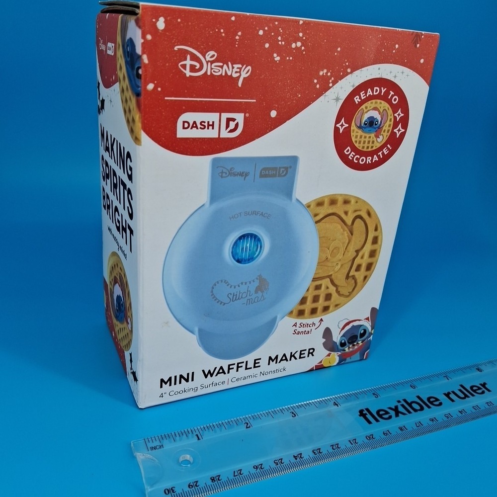 Disney Dash Stitch Santa Mini Waffle Maker